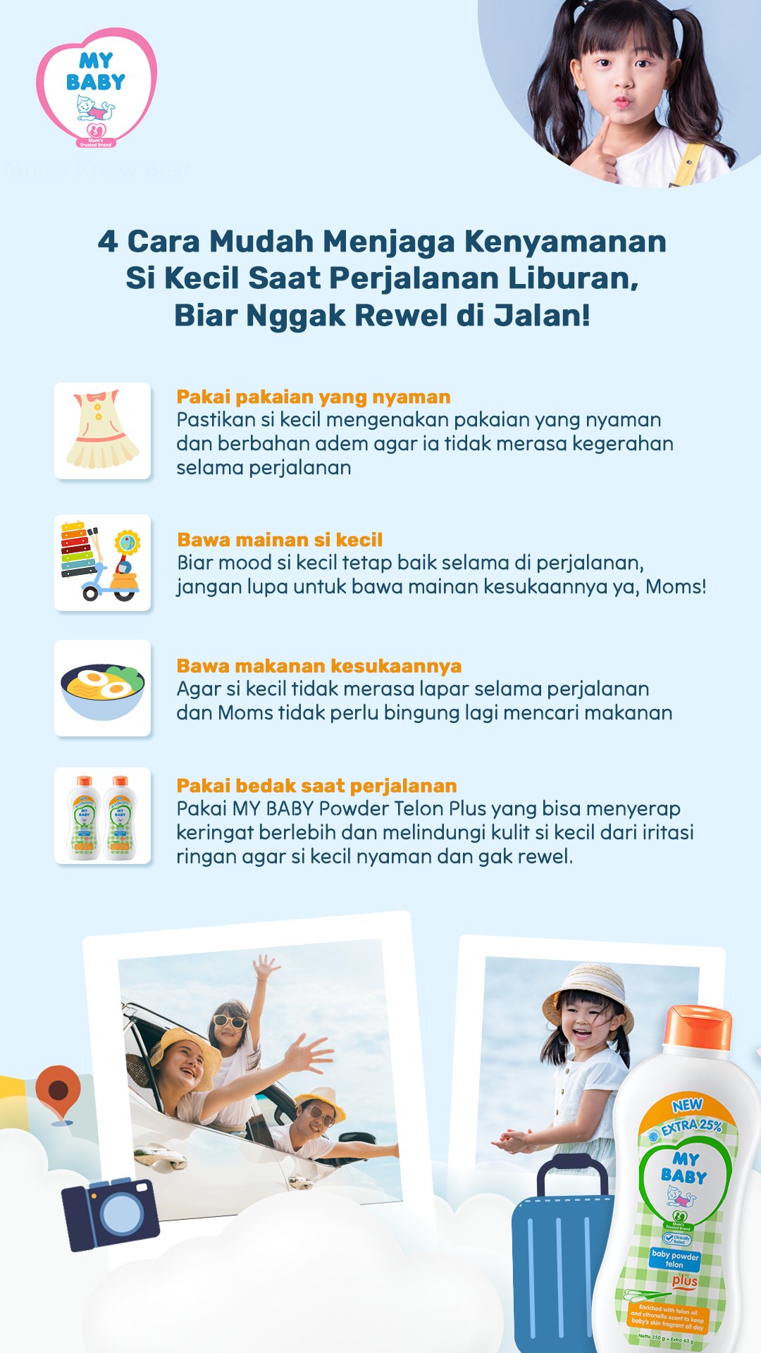 4 Cara Mudah Menjaga Kenyamanan Si Kecil Saat Perjalanan Liburan, Biar Nggak Rewel di Jalan!