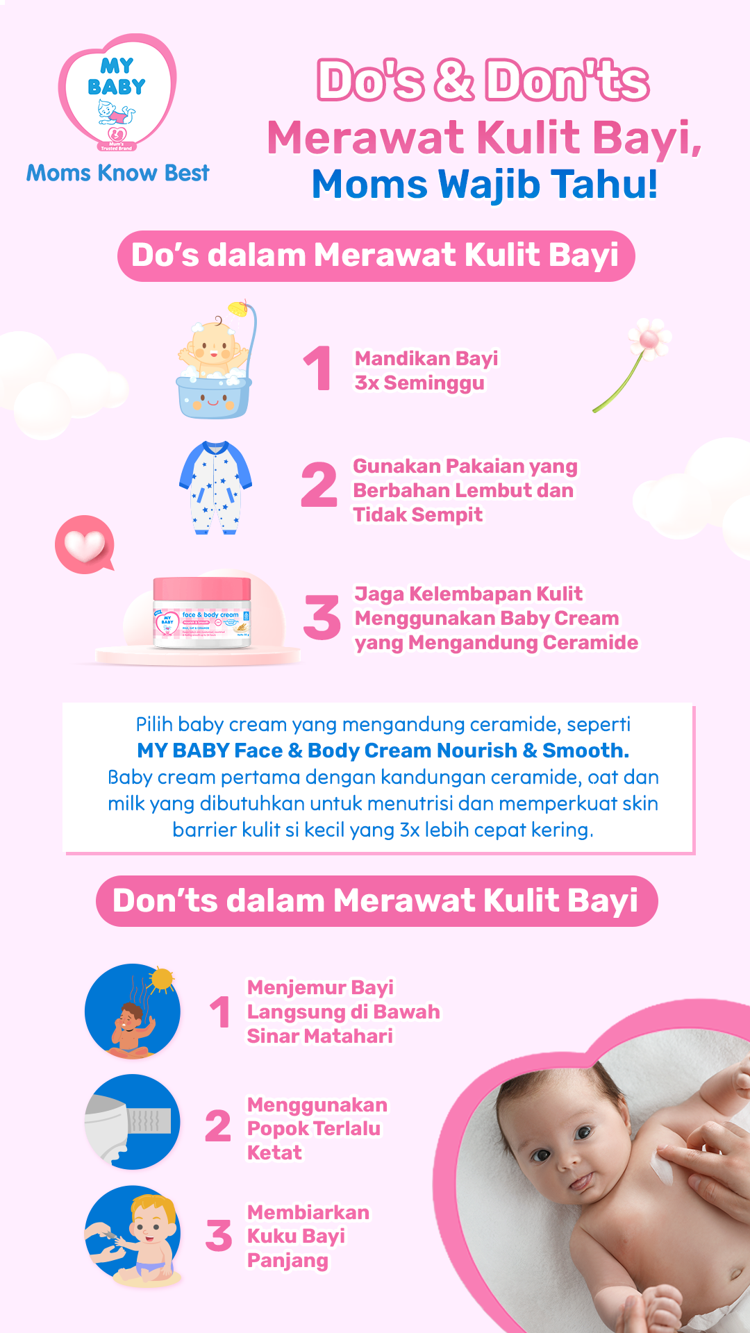 Dos n Donts Merawat Kulit Bayi, Moms Wajib Tahu!