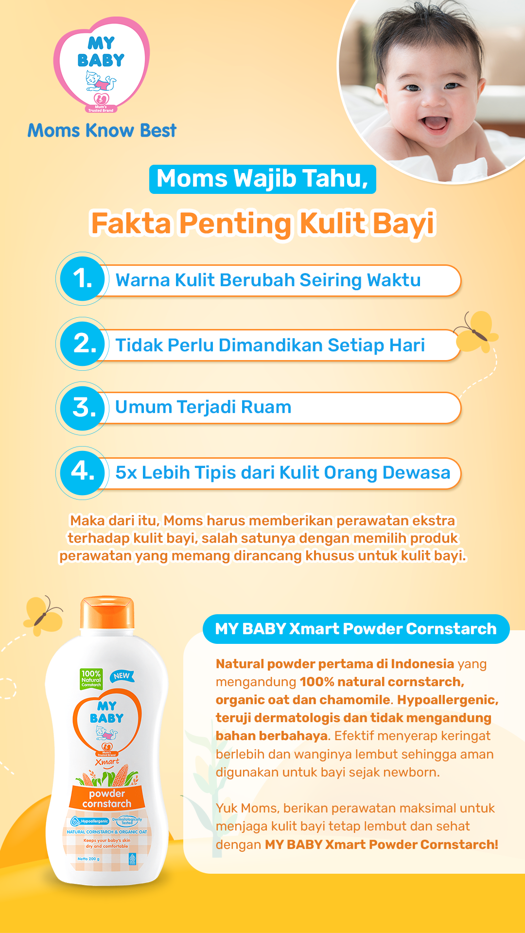 Moms Wajib Tahu, Ini 4 Fakta Penting Kulit Bayi