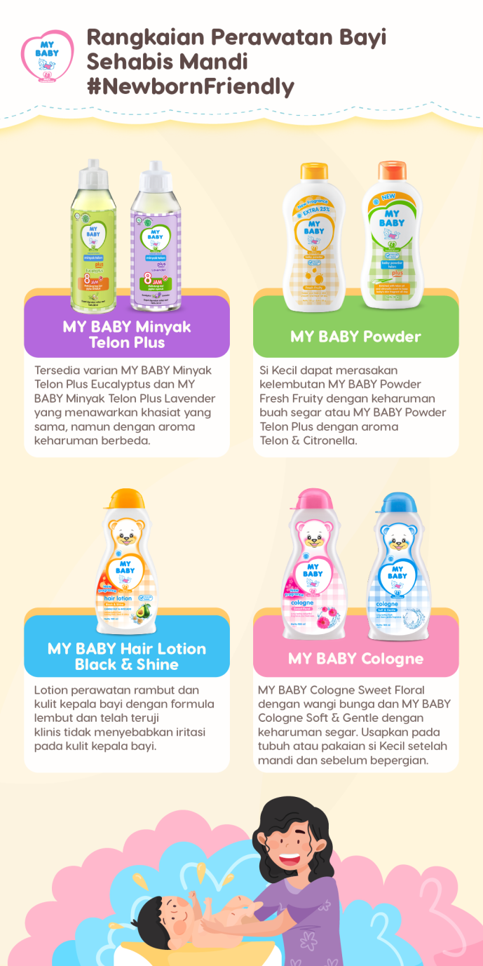 Rangkaian Perawatan Bayi Sehabis Mandi #NewbornFriendly